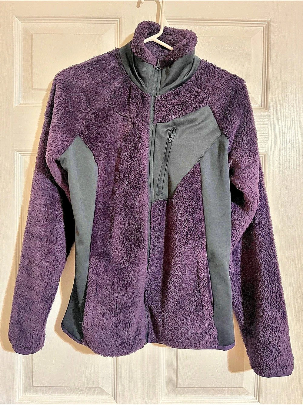 Columbia Women's Benton Springs Full Zip Fleece Jacket Purple & Black Medium